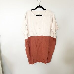 Jackson Rowe rodina dress color block‎ hibiscus freyja oversized small